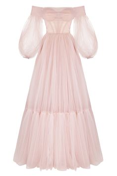 Buy Misty Rose Sheer Sleeves Maxi Tulle Dress at Milla Dresses. Wide size range from XXS to XXL. FREE shipping across the USA. Return in 30 days. Prom Dress Poofy Sleeves, Poofy Sleeves Dress, Principality Angel, Pink Poofy Dress, Pastel Pink Dresses, Pink Puffy Dress, Pink Christmas Dress, Powder Pink Dress, Pastel Prom Dress