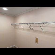 an empty closet with no one in it