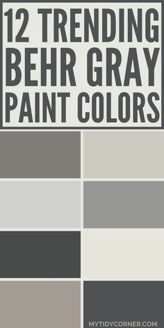 Top gray paint colors by Behr.