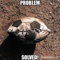 an old ball laying on the ground with text that reads, when you're trying to