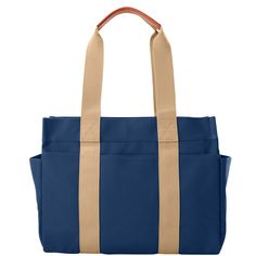 Everyday Essentials   Every day is an adventure with this lightweight 100% Egyptian cotton canvas tote, woven in Italy and featuring various pockets to keep you organized everywhere you go. Weekend Tote Weekender Bag With Pockets, Weekender Tote Bag With Pockets, Canvas Weekender Bag With Pockets For Daily Use, Duck Canvas Tote Bag With Pockets, Weekend Canvas Bag With Pockets, Weekend Canvas Bags With Pockets, Weekend Canvas Shoulder Bag With Pockets, Canvas Shoulder Bag With Pockets For Weekend, Navy Canvas Travel Bag