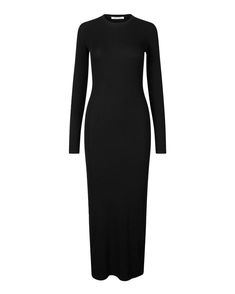 samsoe samsoe Saalexa Midi Dress black Black Basic Dress, Copenhagen Street Style, Fitting Dress, By Malene Birger, Basic Dress, Mid Dresses, Dress 100, Thom Browne, Black Midi Dress