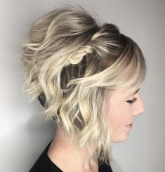 Inverted Bob Styling Ideas, Inverted Bob Formal Hairstyles, Updo For Stacked Bob, Angled Bob Updo, Inverted Bob Updo Wedding, Stacked Bob Updo, Short Bob Wedding Styles, Stacked Bob Wedding Hairstyles, How To Style An Inverted Bob