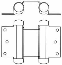 an image of the front and back latches on a door