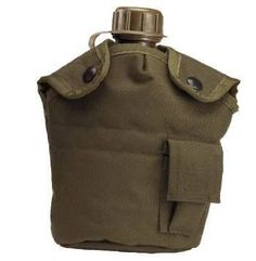 Fleece-lined , Vented Keeper Clips , Tab Pouch , Available In Olive Drab And Black Leather Canteen Cover, Canteen Illustration, Alice Pack, Tablet Storage, Water Purification Tablets, Water Canteen, Storing Water, Water Bottle Pouch, Water Purification