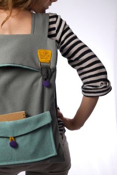 big laptop backpack in grey and mint with crochet mustard buckles , color block backpack . gray mint yellow on Etsy, $75.00 Handmade School Shoulder Backpack, Handmade Green Backpack For Travel, Handmade Green Standard Backpack, Handmade Green Backpack, School Backpack College, Fox Scarf, Mochila Crochet, Colorful Backpacks, Crochet Backpack