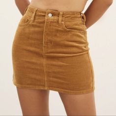 New X Pacsun Womens Mustard, Gold, Goldenrod Yellow Corduroy A Line Casual Mini Skirt Size 27. Nwt. Corduroy Lined Mini Skirt, Fitted Corduroy Mini Skirt With Pockets, Trendy Mini Length Corduroy Bottoms, Corduroy Mini Skirt For Fall, High Waist Corduroy Mini Skirt, High Waist Fitted Corduroy Skirt, Fitted High Waist Corduroy Skirt, Corduroy Mini Bottoms For Fall, Fall Corduroy Mini-length Bottoms