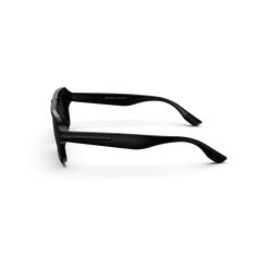 Embrace sophistication with the Dude Sunglasses. Handcrafted from pure black acetate, they radiate timeless elegance. The dark lenses add an air of mystery. We know you will appreciate the iconic GC Logo engraved signature, reflecting your discerning taste. MATERIAL Pure black acetate frame with black metal detailing UV 100% UVA/UVB Protection WEIGHT 41 g SIZE 52 □ 20 - 145 INCLUDED IN THE BOX Lens cleaning cloth, soft leather case Eye Protection, Grey Lenses, Watch Case, Metallic Accents, Leather Case, Bracelet Sizes, Black Metal, Soft Leather, Luxury Branding