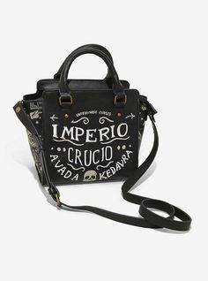 Harry Potter Unforgivable Curses Mini Satchel - BoxLunch Exclusive, Unforgivable Curses, Harry Potter Hogwarts Letter, Harry Potter Bag, Harry Potter Items, Harry Potter Shirts, Harry Potter Merchandise, Harry Potter Decor, Harry Potter Outfits, Harry Potter Films