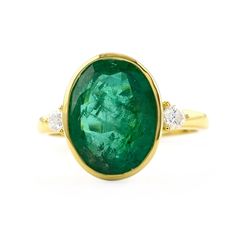 Oval Emerald Engagement Ring/ Green Gemstone Ring/ Genuine Emerald Diamond Ring in 18K Gold With Certification/ Bridal Shower Gift Ideas * SKU: SGR01922  * Made to Order. * Gold Purity: 18K Solid Yellow Gold (stamped) * Custom Gold Color: Yellow, Rose, White Gold * Custom Gold Purity: 9K/14K/18K (Charges Apply) * 100% Genuine Emerald & Diamond * Diamond Weight: 0.15 Ct. * Diamond Color: G-H * Diamond Clarity: SI1- SI2 * Diamond Cut: Round  * 100% Genuine & Real Zambian Emerald  * Gemstone Cut:- Heirloom Yellow Gold Emerald Ring With Center Stone, Gold Emerald Ring With Oval Gemstone, Gold Oval Emerald Gemstone Ring, Yellow Gold Emerald Gemstone Ring, Yellow Gold Oval Emerald Birthstone Ring, Yellow Gold Emerald Ring With Gemstone, Oval Yellow Gold Emerald Ring With Birthstone, Fine Jewelry Yellow Gold Emerald Ring With Accent Stones, Oval Yellow Gold Emerald Ring As Birthstone