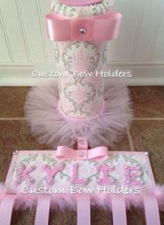 Headband Holders, Bow Hanger, Hair Clip Holder, Creative Creations, Organizing Hair Accessories, Girl Headbands, Pink Damask