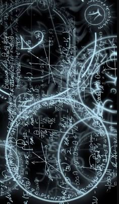 an abstract image with many numbers and symbols in blue on a black background that appears to be made up of writing