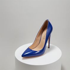 Shop Royal Blue Court Pumps Pointed Toe Stilettos for Office Ladies With 5 inch High Heel color Royal Blue for Dancing Club, Going out, Party, Work with worldwide Free shipping & Free return. Light Blue Fitted Heels With 4-inch Heel, Fitted Light Blue Heels With 4-inch Heel, Heels For Office, White Pumps Wedding, Blue Court, Ivory Heels Wedding, Navy Blue Wedding Shoes, Blue Satin Heels, Royal Blue Wedding Shoes