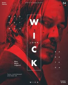 a movie poster for the film wick