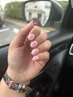 Bubble Bath Chrome, Opi Bubble Bath, Pink Tip Nails, Casual Nails