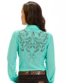 Rodeo Shirts Ranch Dress'n Western Boutique, Western Embroidered Shirt For Rodeo, Snap Button-up Tops For Rodeo, Rodeo Queen Clothes, Rodeo Dress, Western Style Embroidered Button-up Top, Womens Western Show Shirts, Country Western Outfits, Cowgirl Clothes