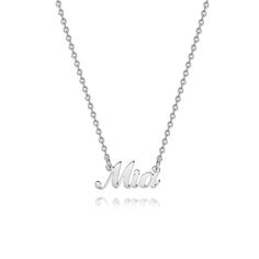 PRICES MAY VARY. NAME NECKLACE: Personalized name pendant necklace for everyone who named Mia. SIZE: 18”+2.5” extension chain, adjustable chain help you find a comfortable length. MATERIAL: Made of quality Stainless Steel, Hypoallergenic, Not easy change colour or tarnish, lead free and nickel free. Perfect Gift: Elegant package ready for giving, will be your best choice. Easy Go with Party, Dating and Variety Occasions. After-Sales Service: 60-Day No-Risk Return Policy. Personalized Custom Name Letter Name Necklace, Name Pendant, Name Jewelry, Custom Name Necklace, Necklace Dainty, Necklace Personalized, Gold Plated Necklace, Dainty Necklace, Personalized Necklace