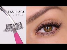 This is a guide to cutting false lashes for a more natural and professional result. Learn how to trim false lashes that are too long and apply them perfectly with this step-by-step tutorial. Lash Tricks, Eyelash Tips, Eyelid Tape