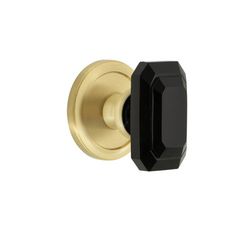 an image of a black door knob