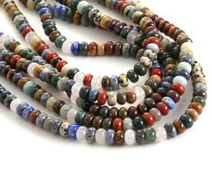 Multi-Gemstone strands are mixes of popular stones. These gemstone strands are great because they allow you to receive an assortment of colorful stones without needing to purchase separate strands. This is the Lima Beads solution to a gemstone multi-pack! Multicolor Gemstone Rondelle Beads, Multicolor Round Beads Gemstones, Multicolor Gemstone Round Beads, Unique Multi-strand Gemstone Beads, Journal Jewelry, Red Multi-strand Gemstone Beads, Beads Online, Picture Jasper, Bead Store