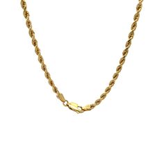 This 14 karat yellow gold rope chain necklace offers a refined yet versatile edge, designed in a sleek 18-inch length that works beautifully for anyone. Its unisex appeal and subtle shine make it an easy addition to both casual and formal looks, effortlessly blending style with a sense of classic design. Whether worn alone or layered, this piece brings a bold simplicity that elevates any ensemble, making it a standout in any setting. Formal Yellow Gold Tarnish-resistant Rope Chain Necklace, Classic 14k Gold Rope Chain Necklace, Classic Rope Chain Necklace For Gift, 14k Gold Rope Chain Necklace For Formal Occasions, Classic Rope Chain Necklace In 14k Gold, Minimalist 14k Gold Rope Chain Necklace, Classic 14k Gold Rope Chain Necklace As Gift, Classic Yellow Gold Wheat Chain Rope Necklace, Classic Yellow Gold Wheat Chain Necklace