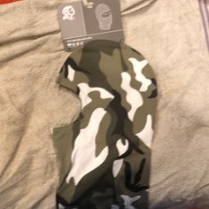 Nylon Balaclava Camo New With Tags Head Cover Moto Head Covering, Black Gray, Accessories Hats, Camo, Black And Grey, Mens Accessories, Tags, Hats, Grey