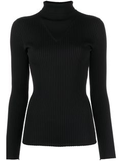 Space black El Paradiso roll neck sweater from AZTECH MOUNTAIN featuring ribbed knit, roll neck, long sleeves, straight hem and stretch-design. | Aztech Mountain El Paradiso roll neck sweater Black Turtle Neck, Mountain Outfit, Tight Sweater, Space Black, Roll Neck Sweater, High Neck Sweater, Knitted Tops, Sweaters Crewneck, Roll Neck