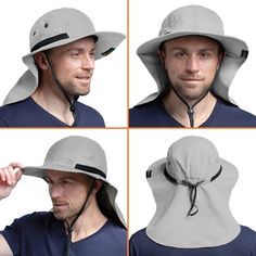 Experience the great outdoors comfortably and safely with the Sun Cube Sun Hat, designed for both men and women. This wide brim fishing hat with a neck flap cover is your ultimate companion for any outdoor activity, be it hiking, camping, or gardening.

- **Color:** Light Gray
- **Material:** High-quality quick-dry polyester
- **Size:** One size fits most adults; 23.5 inches head circumference
- **Gender:** Unisex

Key features include a wide brim and neck flap that provide 50+ UPF UV protection Women Hiking, Mens Sun Hats, Fishing Hat, Hat For Men, Hat For Man, Hiking Women, Outdoor Activity, Head Circumference, Sun Hat