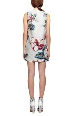 Floral-printed shift dress Sleeveless 100% polyester Lining: cupro Fully lined Multi-Color Side zipper Dry clean Made in United Kingdom Chevron Outfit, Mary Katrantzou, Luxury Women Fashion, Printed Shift Dress, Dresses Uk, Long Sleeve Mini, Mini Dress With Sleeves, Dress Sleeveless, Floral Printed