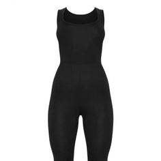 Black Square Neck Split Hem Jersey Jumpsuit We Are Totally Obsessing Over This Jumpsuit And It's Sure To Give Your Look A Serious Update. Featuring A Black Material With A Square Neckline, Split Hems And A Figure-Hugging Fit. Team This With Fresh Kicks And Simple Accessories To Complete The Look. Length Approx 147.5cm/58" (Based On A Sample Size Uk 8) Black Sleeveless Bodysuit For Loungewear, Sleeveless Black Unitard For Loungewear, Sleeveless Black Unitard For Night Out, Black Sleeveless Unitard For Night Out, Black Shapewear Bodysuit For Loungewear, Black Bodycon Bodysuit For Loungewear, Black Sleeveless Elastane Unitard, Black Fitted Unitard With Built-in Bra, Black Stretch Cross-back Bodysuit