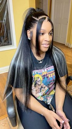 21st Birthday Hairstyles, Cute Weave Hairstyles, Barbie Hairstyle, Blue Vibes, Straight Weave Hairstyles