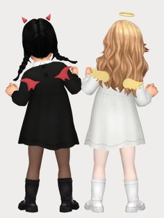 Kids Maxi, Little Accessories, Cc Sims4, Sims 5, Sims 4 Children, Angel Devil