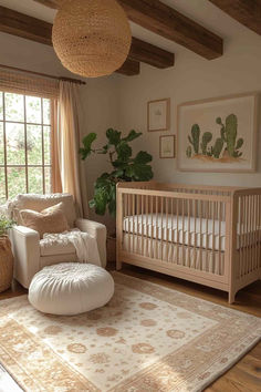 40 Rustic Gender Neutral Nursery Designs for a Charming Home Tan Nursery Ideas, Slanted Ceiling Nursery, Minimalist Gender Neutral Nursery, Boho Gender Neutral Nursery, Earthy Baby Nursery, Nursery Earth Tones, Earthy Nursery Ideas, Earthy Nursery, Tan Nursery