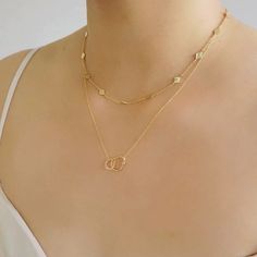 Infinity Link Pave 14K Gold Vermeil Necklace | Wanderlust + Co Modern Infinity Jewelry With Adjustable Chain, Modern Infinity Jewelry For Everyday, Wanderlust And Co, Gold Pearl Necklace, Statement Pendant, Polish Jewelry, Organic Shapes, Gold Vermeil, Semiprecious Stones