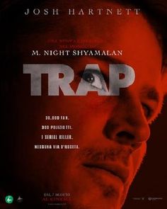 a movie poster for the film trap with an image of a man's face