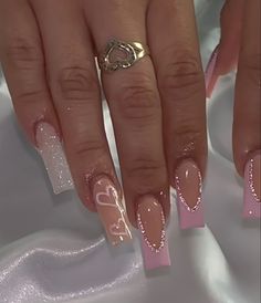 White Tips, Pink French, Simple Acrylic Nails, French Acrylic Nails