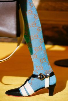 Dora Larsen, Colorful Lingerie, Gucci Runway, Runway Shoes, Comfortable Socks, Socks And Heels, Lace Socks, 2018 Fashion, Socks And Sandals