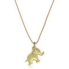 FEEL THE LUCK with a delicate and dainty necklace. The gold Elephant necklace will serve as a good luck charm. Lucky elephant, lucky you. Wear this necklace and feel good fortune and excitement today and always. You deserve it. Perfectly sized 16" cord to accommodate most neck sizes. MORE ABOUT THE COLLECTIONThe New Moon Collection features inspirational gifts for all occasions as a thank you for bringing light and happiness to your life. A true symbol of friendship and love. All pieces are nick Gold Necklace With Adjustable Cord For Gift, Gold Jewelry With Adjustable Cord For Good Luck, Adjustable Gold Necklace For Good Luck, Gold Pendant Necklace With Adjustable Cord, Symbolic Good Luck Pendant Necklace, Good Luck Yellow Gold Brass Necklaces, Luxury Traditional Good Luck Necklace, Adjustable Nickel-free Necklace For Good Luck, Good Luck Yellow Gold Brass Necklace