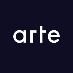 the word arte on a black background