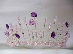 Diy Tiara, Girls Camp Crafts, Crystal Crown Tiaras, Felt Hair Accessories, Diy Wings, Tiara Headpieces, Diy Crown, Bride Tiara, Couture Wedding Gowns