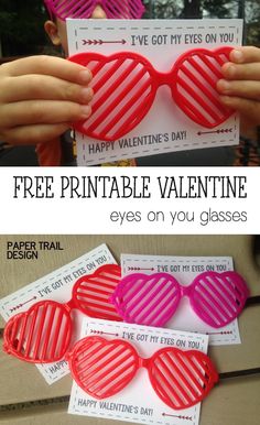 valentine's day printables for kids to make with paper glasses and glue