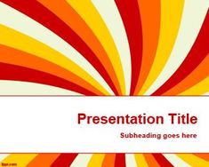 an orange and yellow striped powerpoint presentation