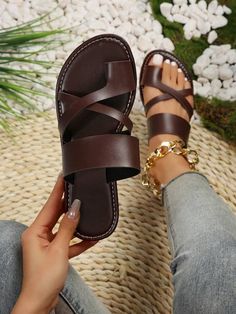 Flat Slippers Sandals, Flats Shoes Comfortable, Strap Shoes, Slipper Sandals, Ankle Strap Heels, Beach Shoes