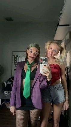 #BEAUTY ,#REALATIONSHIPS #Fashion #Outfits #SUMMER Outfits #Animals Joker For Halloween, Diy Joker And Harley Quinn Costume, Harley Quinn Halloween Costumes Diy, Cute Joker Costume, Harley Joker Costume, Halloween Party Duo Costumes, Harley Quinn And Joker Halloween Costumes, Halloween Harley Quinn And Joker, Hardly Quinn Halloween Costume