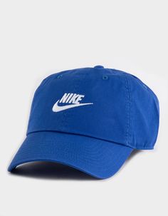 Nike Club Strapback Hat. Nike Logo Embroidery On Front. 6-Panel Strapback Hat. Curved Visor. 100% Cotton. Machine Wash. Imported. Nike Cotton Snapback Hats, Nike Cotton Cap, Nike Adjustable Dad Cap, Nike Casual Snapback Hat, Nike Dad Hat With Curved Brim, Nike Adjustable Dad Hat With Curved Brim, Nike Hat With Embroidered Logo And Curved Brim, Casual Nike Baseball Cap, Spring Sports Hat With Embroidered Logo