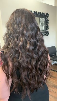 Natural Long Wavy Hair Aesthetic, Natural Wavy Brunette Hair, U Shaped Haircut Wavy Hair, Wavy Hair Aesthetic Faceless, Wavey Hair Styles Long, Hair Inspo Wavy, Pelo Ondulado Natural, Long Wavy Brown Hair, Script Dr