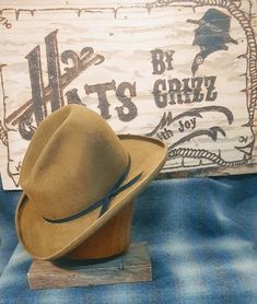 "If you have any trouble completing your order please contact us so that we can assist.Please be sure to read all shop info and the FAQ's before measuring your head and placing an order as we are not able to offer returns or exchanges on our custom-built hats. The Pistolero is a modern version of a basic cowboy hat...with a unique twist. Imagine rodeo meets boardroom. The crown is shaped like our Buckaroo but it has a short brim. This unique hat was recently designed by Lil Grizz. If you want th Handmade Formal Hat With Curved Brim, Formal Handmade Hat With Curved Brim, Vintage High Crown Felt Hat For Western-themed Events, Vintage Top Hat With Curved Brim For Western-themed Events, Vintage Handmade Hat Band For Western-themed Events, Vintage Fitted Felt Hat For Western-themed Events, Fitted Vintage Felt Hat For Western-themed Events, Vintage Handmade Hat For Western-themed Events, Vintage Handmade Hats For Western-themed Events