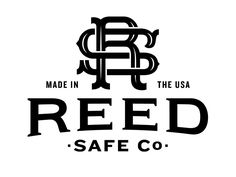 the logo for red safe co, made in the usa with an image of a snake