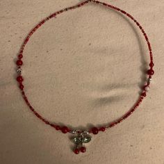 Brand New, Never Used With No Markings Or Stains On Item. Garnet Beaded Necklace, Autumn Accessories Jewelry, Casual Red Necklace For Festival, Casual Red Festival Necklaces, Casual Red Beaded Chain Jewelry, Casual Red Beaded Necklace, Red Casual Beaded Necklaces For Festivals, Casual Red Beaded Necklace For Festival, Casual Red Beaded Festival Necklace