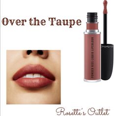 Mac Over The Taupe Is A Slightly Warm-Toned, Medium Taupe With A Satin Finish. The Item Is New In Original Box. I Have Two . Ask For Bundle! Over The Taupe Mac, Mac Over The Taupe, Mac Lipgloss, Mac Lip, Color Lip Balm, Mac Lips, Makeup Mac, Clear Lip Gloss, Liquid Lip Color